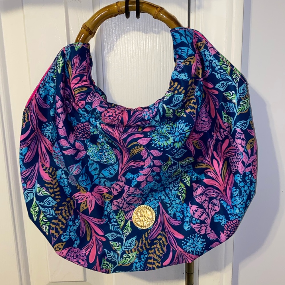 Lilly Pulitzer Bamboo Bag, like new, might be new!